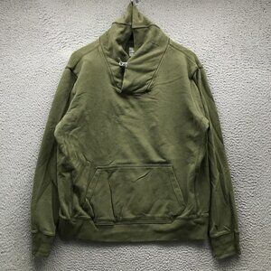 GAP Sweatshirt Women's Size Large L Long Sleeve Cowl Neck Pocket Green
